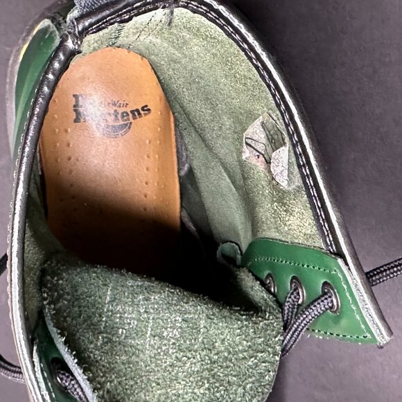 Dr Martens 1460 Ankle Boots Pascal 8 eyelet Lace Up Green Leather US 8 UK 6 - Picture 10 of 11